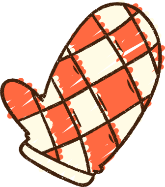 Bir insan tarafından çizilmiş Mitten Tebeşiri