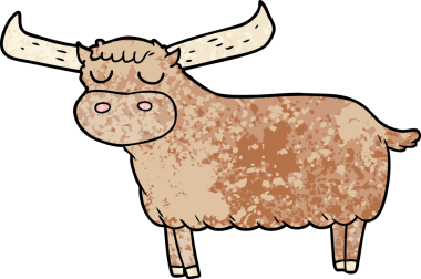 Bir insan tarafından çizilmiş bir çizgi film.