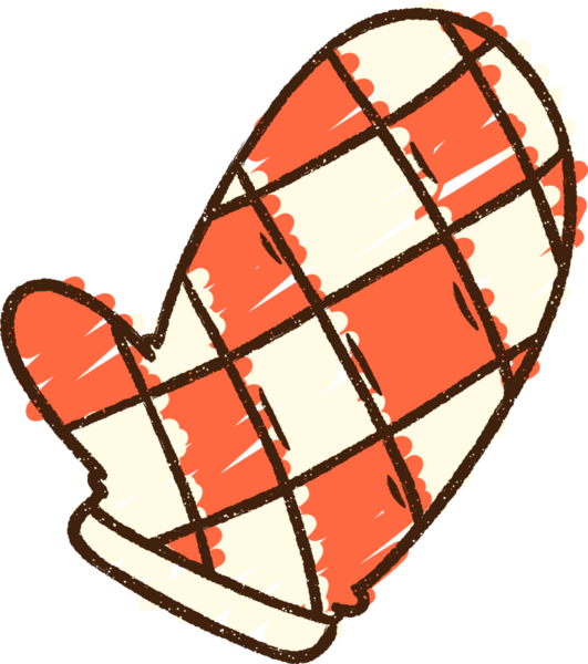 Bir insan tarafından çizilmiş Mitten Tebeşiri