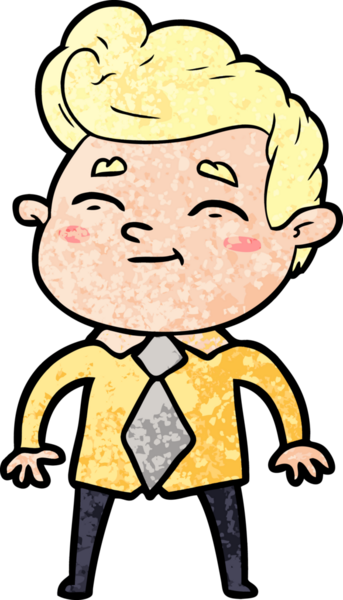 Bir insan tarafından çizilmiş mutlu çizgi film adamı.