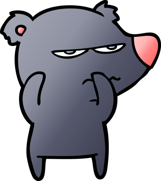 Bir insan tarafından çizilmiş bir çizgi film karakteri.