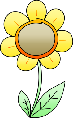 bir insan tarafından çizilmiş gölgelenmiş garip karikatür papatyası.