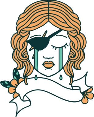 Retro Dövme Tarzı Bir insan tarafından çizilmiş insan düzenbaz karakter yüzü