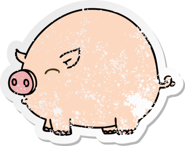 Bir insan tarafından çizilmiş garip bir el çiziminin sıkıntılı çıkartması.