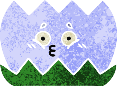 Bir insan tarafından çizilmiş bir nilüfer çiçeğinin retro çizim tarzı karikatürü