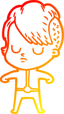 Bir insan tarafından çizilmiş bir karikatür kadın çizimi