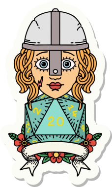 Bir insan tarafından çizilmiş 20 rulo doğal insan dövüşçüsünün çıkartması.