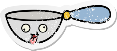 Bir insan tarafından çizilmiş sevimli bir çizgi filmin sıkıntılı çıkartması.