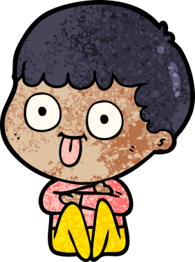 Bir insan tarafından çizilmiş çizgi film adamı.