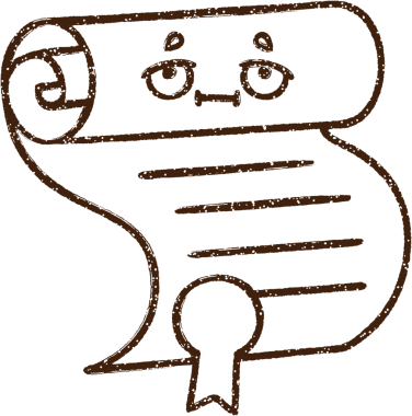 Bir insan tarafından çizilmiş Sertifika Kömürü Çizimi