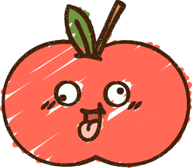 Bir insan tarafından çizilen Elma Tebeşiri