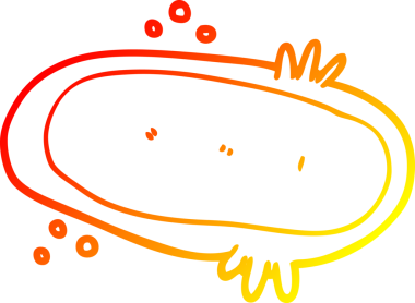 Bir insan tarafından çizilen sıcak çizgi çizgi çizgi çizgi amiplerin çizimi