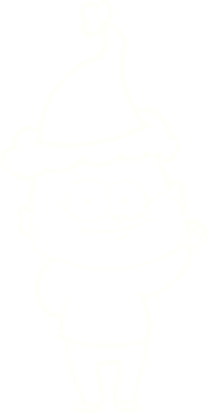 Bir insan tarafından çizilen Noel Adam Tebeşiri