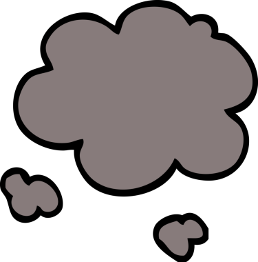 Bir insan tarafından çizilmiş karalama dumanı.