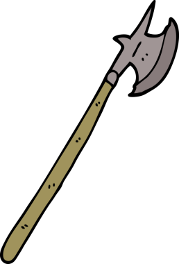 bir insan tarafından çizilmiş bir ortaçağ karalaması.