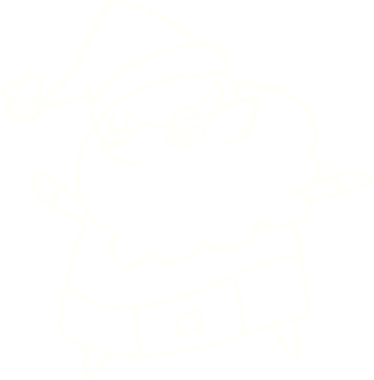 Bir insan tarafından çizilmiş Noel Baba Tebeşiri