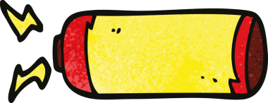 Bir insan tarafından çizilmiş karalama bataryası.