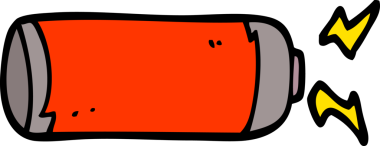 Bir insan tarafından çizilmiş karalama bataryası.