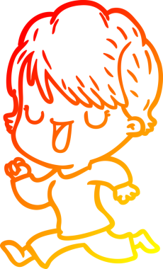 Bir insan tarafından çizilmiş bir karikatür kadın çizimi.