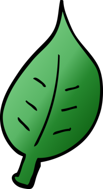 bir insan tarafından çizilmiş sonbahar yaprağı karalaması