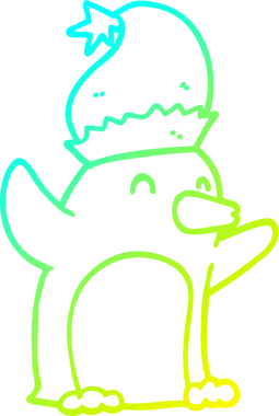 Soğuk gradyan çizgisi bir insan tarafından çizilmiş şirin bir karikatür çizimi.