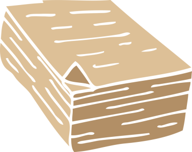 Bir insan tarafından çizilmiş karalama kağıdı yığını.