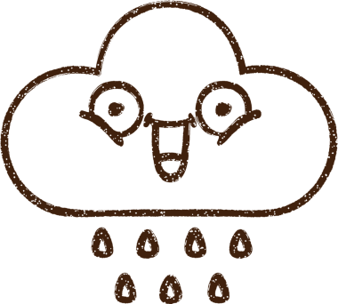 Bir insan tarafından çizilmiş Yağmur Bulutu Kömürü Çizimi