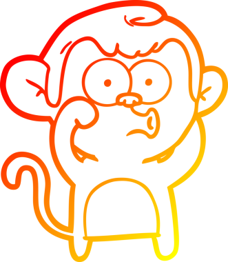 Bir insan tarafından çizilmiş sıcak çizgi çizgi çizgi çizimi.