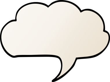 bir insan tarafından çizilmiş karalama ifade kabarcığı