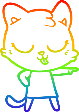 Bir insan tarafından çizilen çizgi film arabasının gradyan çizimi