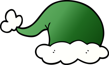 Bir insan tarafından çizilmiş bir elf şapkası.