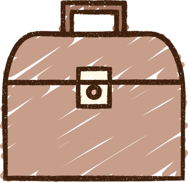 Bir insan tarafından çizilen Araç Kutusu Tebeşir Çizimi