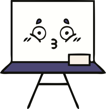 Bir insan tarafından çizilmiş beyaz bir karikatür.