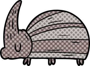 Bir insan tarafından çizilmiş dev böcek karikatürü.