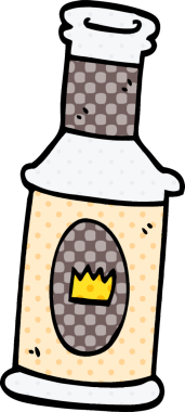 bir insan tarafından çizilmiş alkollü bir içecek.