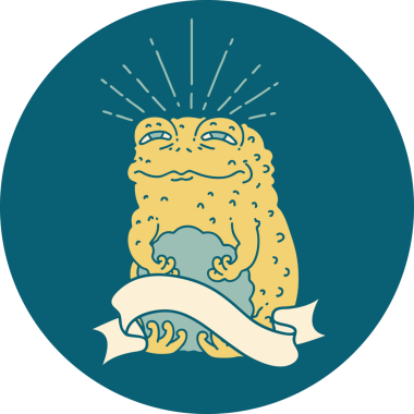 Bir insan tarafından çizilmiş dövme stili karakteri simgesi