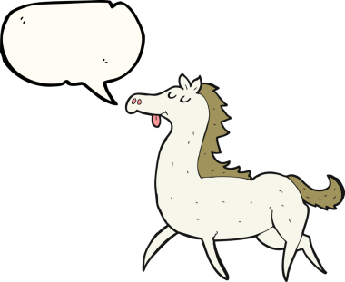 Bir insan tarafından çizilmiş serbest konuşma balonu çizgi film atı