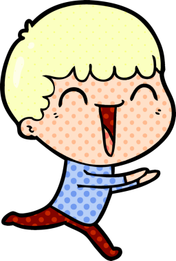 Bir insan tarafından çizilmiş mutlu bir adam.