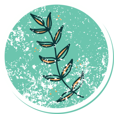 Bir insan tarafından çizilmiş defne defne resminin sembolik bir dövmesi var.