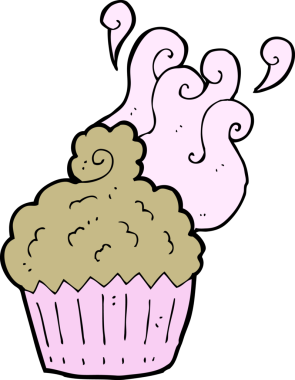 Bir insan tarafından çizilmiş bir kek.