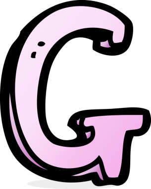 Bir insan tarafından çizilmiş G harfi.