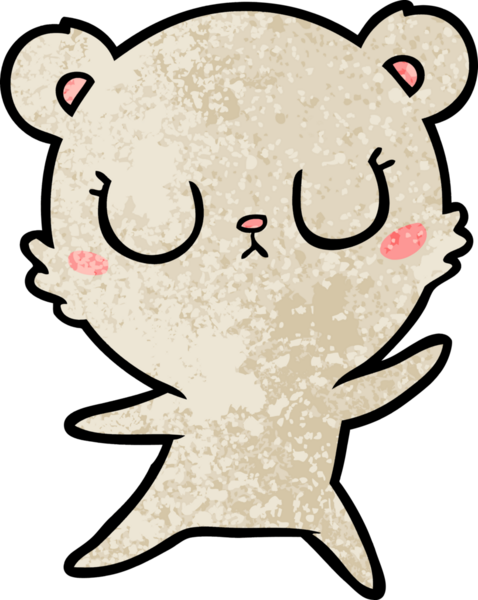 Bir insan tarafından çizilmiş bir çizgi film karakteri.