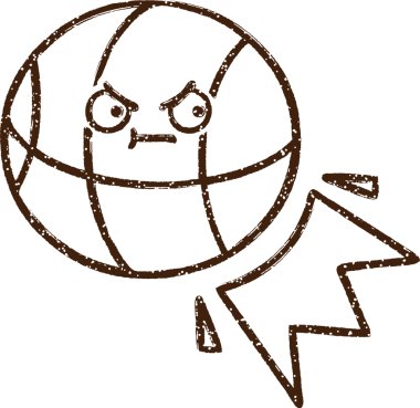 Bir insan tarafından çizilen Basket Topu Kömürü