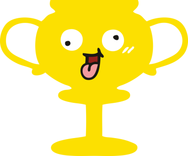 Bir insan tarafından çizilen kupanın düz renkli retro karikatürü