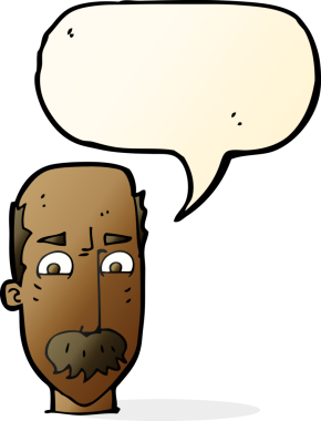 Bir insan tarafından çizilmiş, karikatürlü yaşlı bir adam.