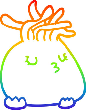 Bir insan tarafından çizilmiş karikatür deniz şakayığı çizimi