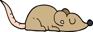 Bir insan tarafından çizilmiş barışçıl fare karalaması