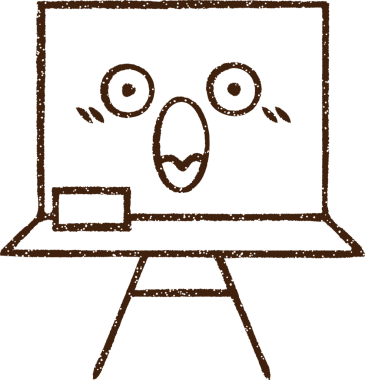 Bir insan tarafından çizilmiş karatahta kömürü