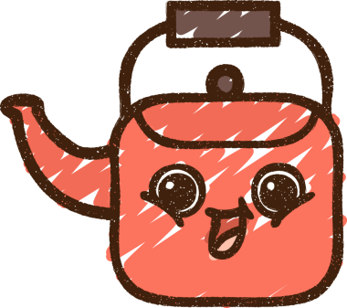 Bir insan tarafından çizilen Çaydanlık Tebeşiri