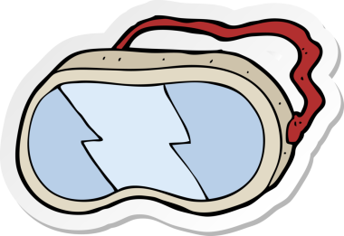 Bir insan tarafından çizilmiş bir çizgi film gözlüğünün çıkartması.